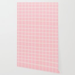 Quartz Pink Plaid Wallpaper