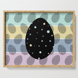 Polka Dot Easter Eggs Serving Tray