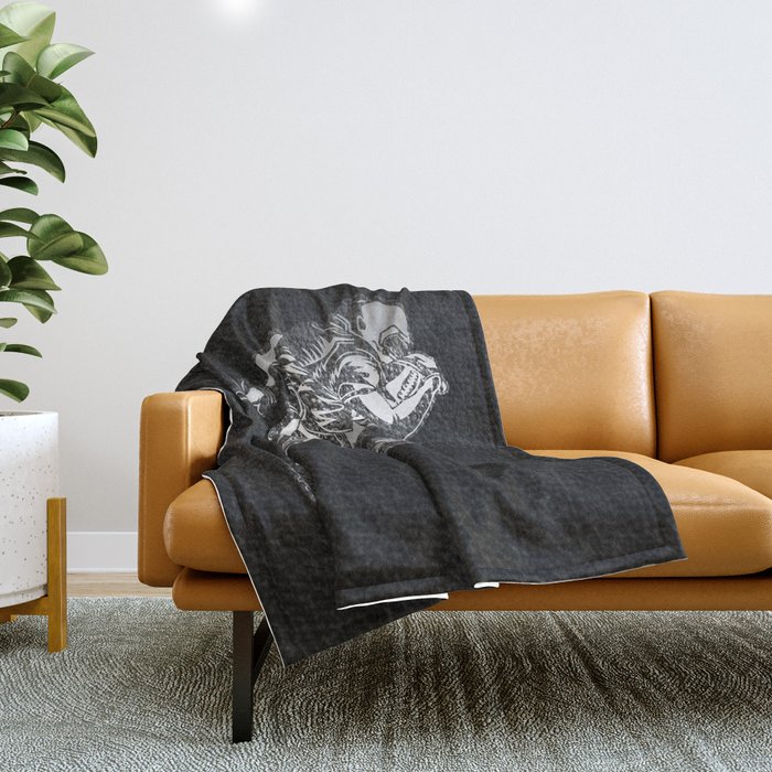 Leather Pattern Printed Throw Blankets Society6