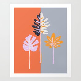 Double-sided leaves Art Print