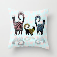 CASHMERE CATS Throw Pillow
