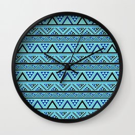 Elegant Tribal Aztec Pattern Wall Clock
