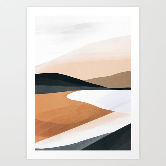 Abstract Art Landscape 15 Art Print by ThingDesign | Society6