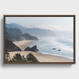 Oregon coast Framed Canvas