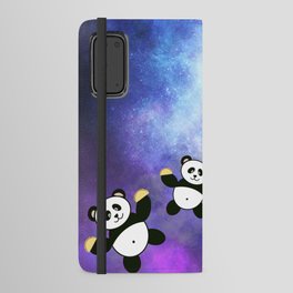 Hungry Panda in Space Android Wallet Case