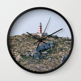 Lighthouse of Ensiola, Cabrera, Spain Wall Clock