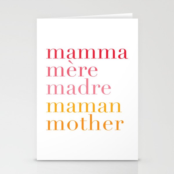 Mother Stationery Cards