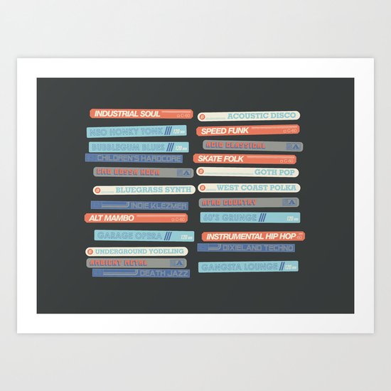 Music Snob Art Print