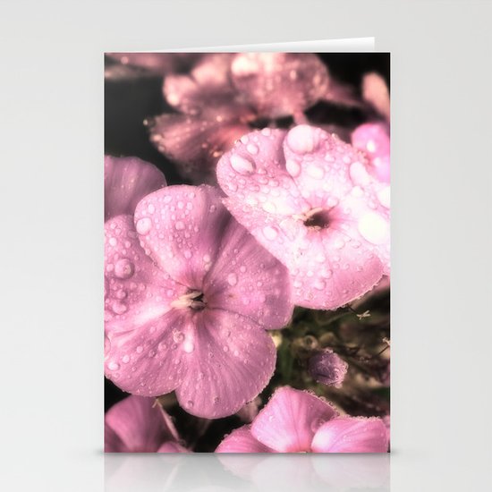 Soft rain drops Stationery Cards