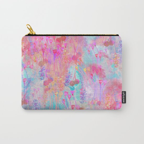 Floral Blush Carry-All Pouch