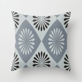 Midcentury Modern Gray Design  Throw Pillow