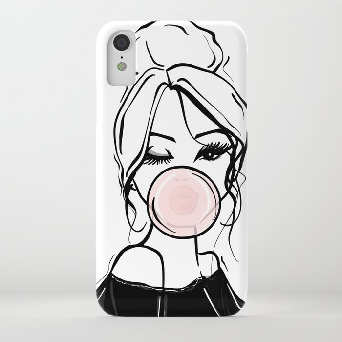 bubble gum wink iphone case