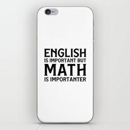 English Is Important  iPhone Skin