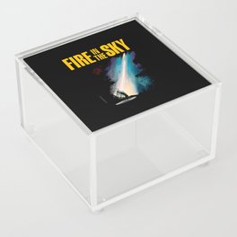 Fire in the Sky Illustration Acrylic Box