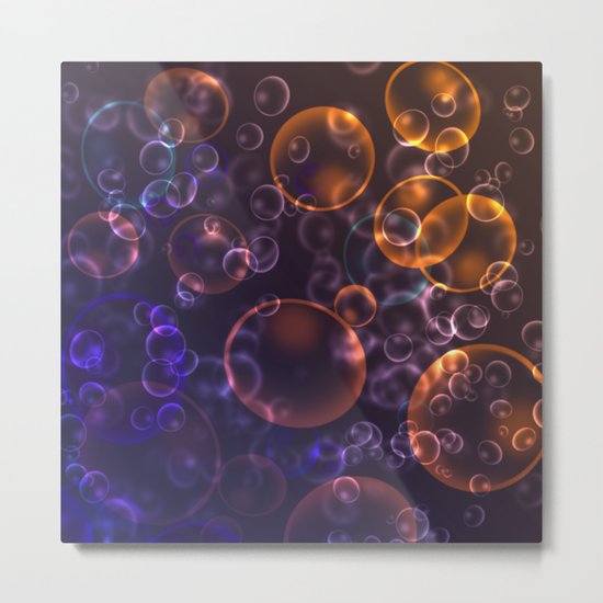 Mirages. Blurred background Lenses, bubbles Metal Print