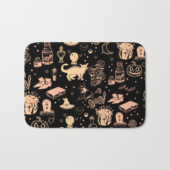 Halloween Print Bath Mat