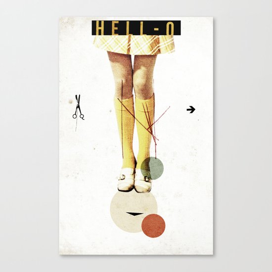 Cut The (...) | Collage Canvas Print