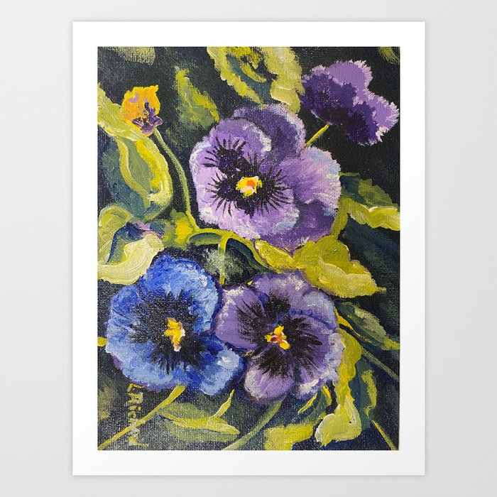Violets Art Print