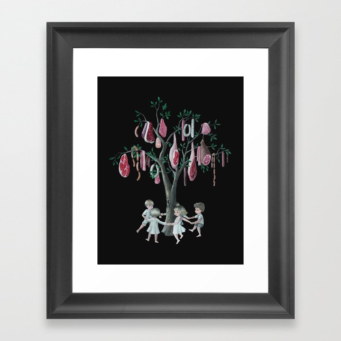 The Meat Tree Framed Art Print