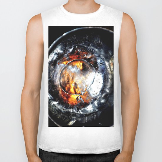drops abstract x Biker Tank