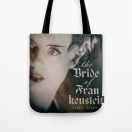The Bride of Frankenstein, vintage movie poster, Boris Karloff cult horror Tote Bag