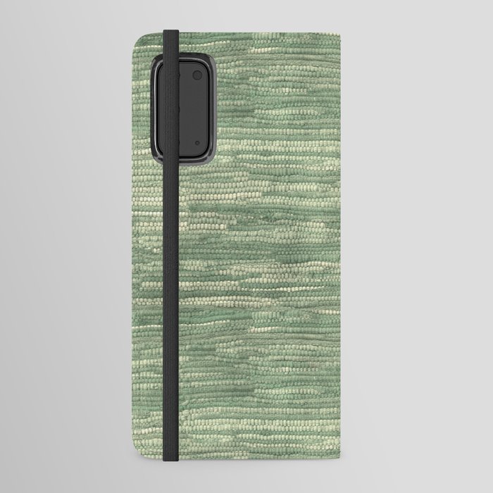 Old Market Textile Faded Green Android Wallet Case