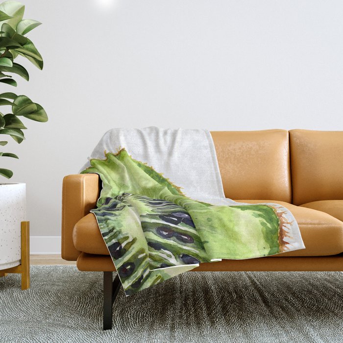 Kiwi Slice Throw Blanket