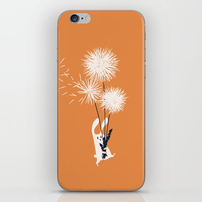 Bunny and Dandelion Bouquet iPhone Skin