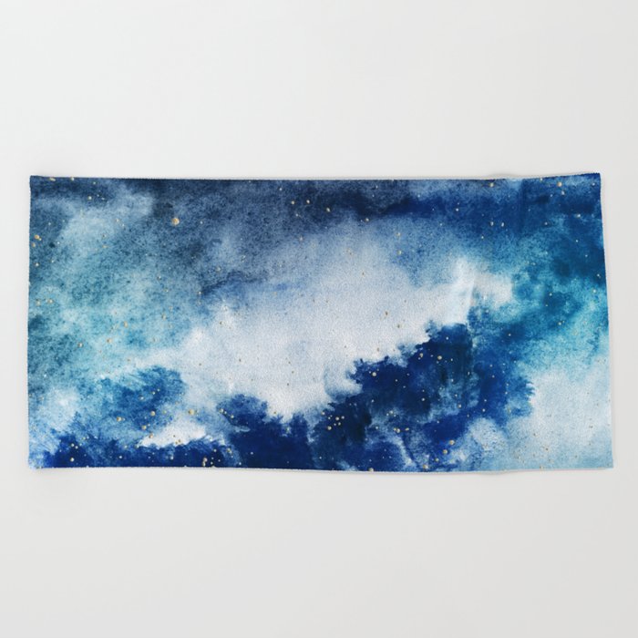 Galaxy Beach Towel The Best Beaches In World Royal Blue Galaxy Beach Towel By Inkybluemoon Society6