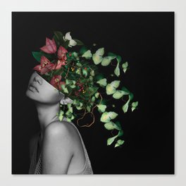 Lady Flowers X Canvas Print