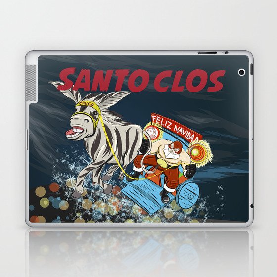 El Santo Clos Rides Again Laptop & iPad Skin
