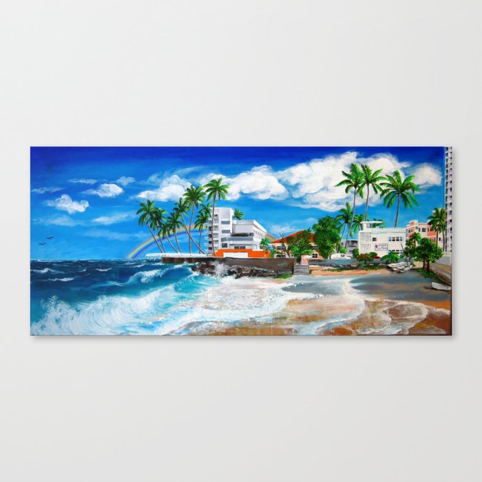 Posters Prints Palm Tree Home Puerto Rico Isla Canvas Wall Art Print San Juan Caribbean Home Garden