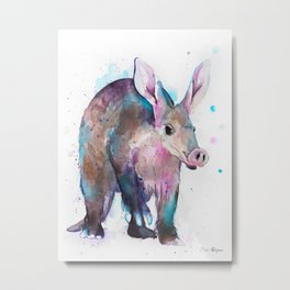 Aardvark Metal Print | Illustration, Watercolor, Abstract, Animal, Other, Aardvark, Ink, Painting 