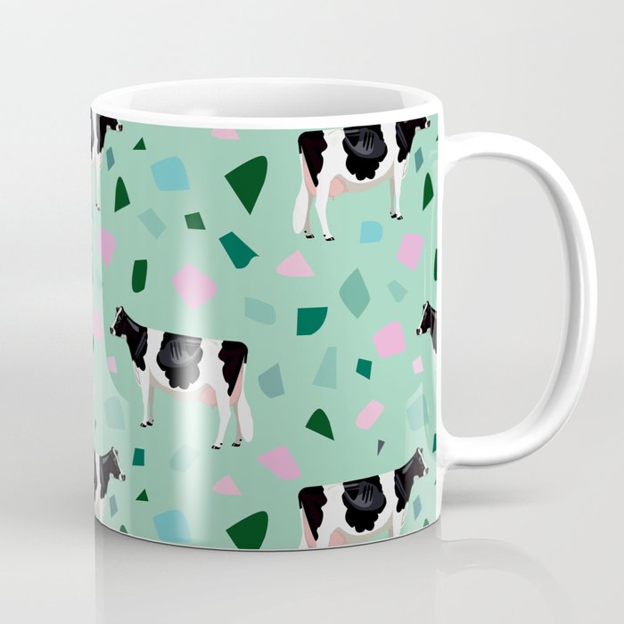 Terrazzo Holsteins // Mint Coffee Mug