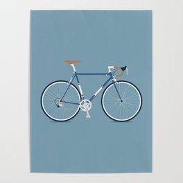 My Bike Dark Blue Poster