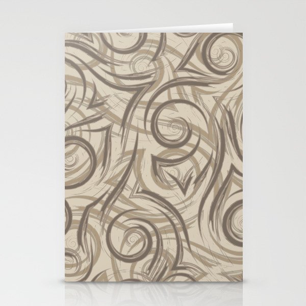 Brown Illusion Stationery Cards