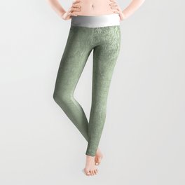 Modern elegant stylish blush green abstract pattern Leggings