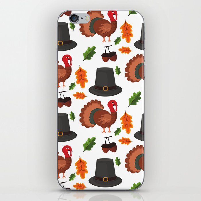 Thanksgiving Turkey Pattern iPhone Skin