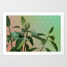 pattern leaf Art Print