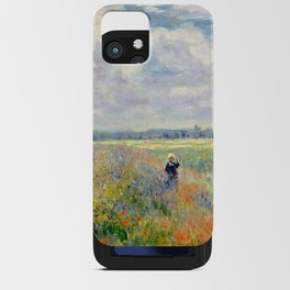 Poppy Fields near Argenteuil by Claude Monet iPhone Card Case