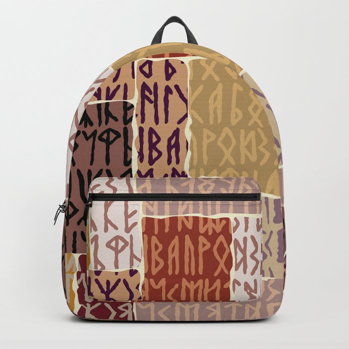 Viking runes pattern Backpack