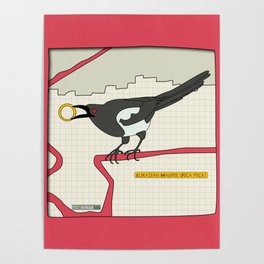 Eurasian Magpie Poster