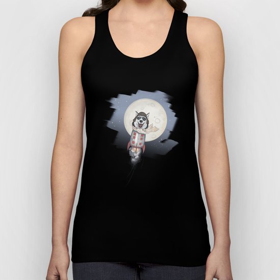 The cool Husky Pilot Unisex Tank Top