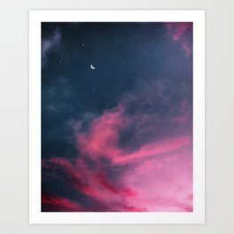 I think the storm ran out of rain, the clouds are moving Art Print