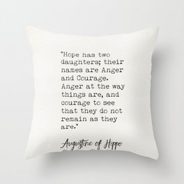 Augustine of Hippo quote Throw Pillow