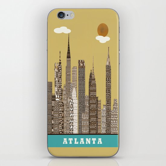 Atlanta city vintage iPhone & iPod Skin
