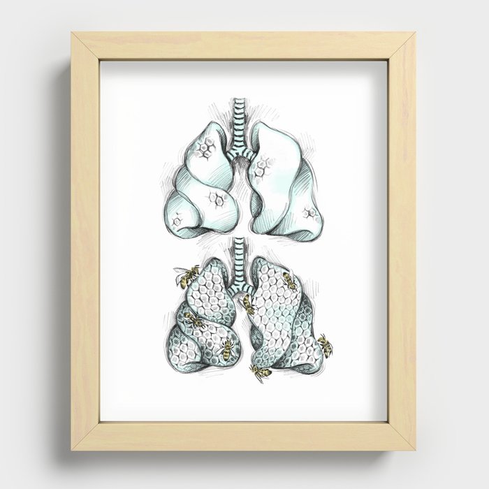 Honey Lungs Recessed Framed Print