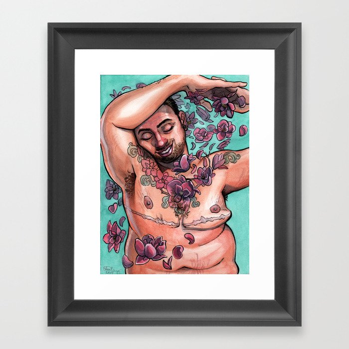 Magnolia Tattoo Framed Art Print