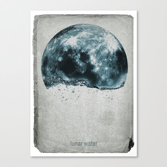 lunar water Canvas Print