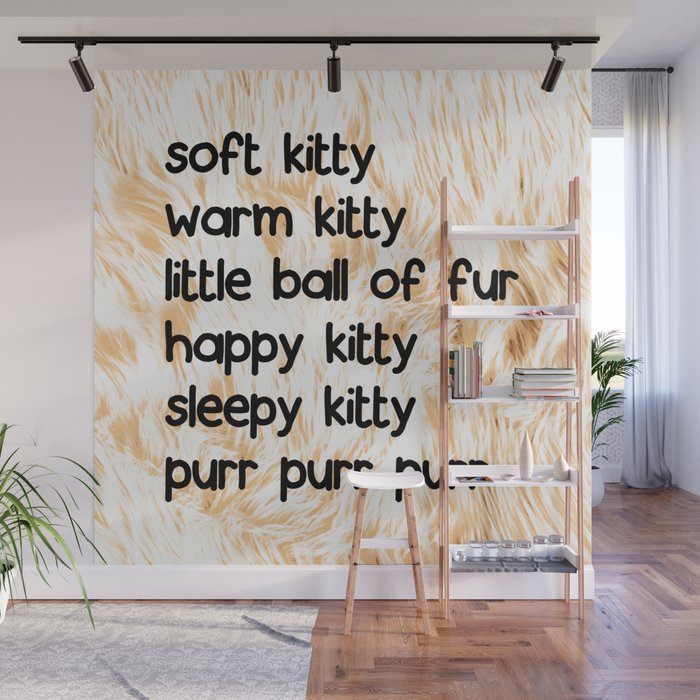 Soft Kitty Wall Mural